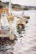 Anders Zorn vagskvalp Sweden oil painting artist